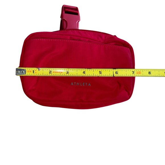 NWT Athleta All About Crossbody Belt Bag Cardinal Red - Picture 4 of 6